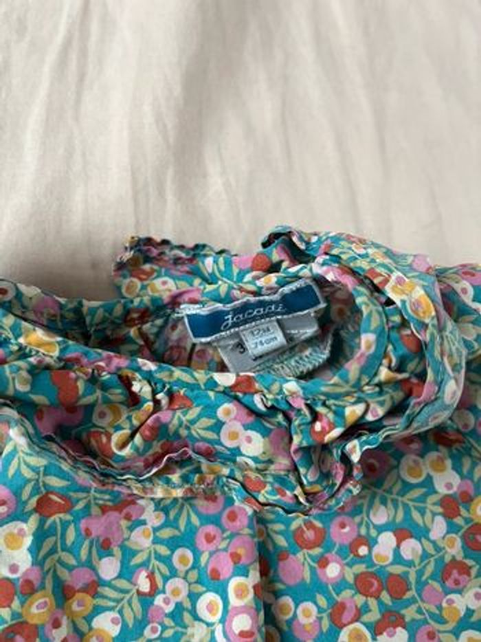 Blouse fleurie jacadi 12 mois - photo numéro 3