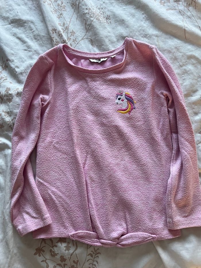 TEE shirt manche longue licorne - photo numéro 2