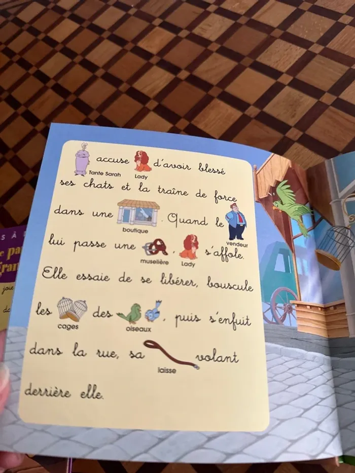 Livre Disney Histoires à deviner - La Belle rencontre Clochard - photo numéro 3