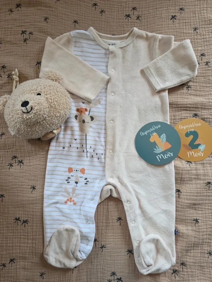 Pyjama grenouillère 12 mois - photo numéro 2
