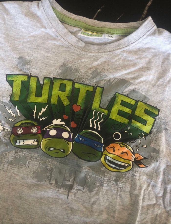 T shirt tortue ninja 5 ans - photo numéro 2