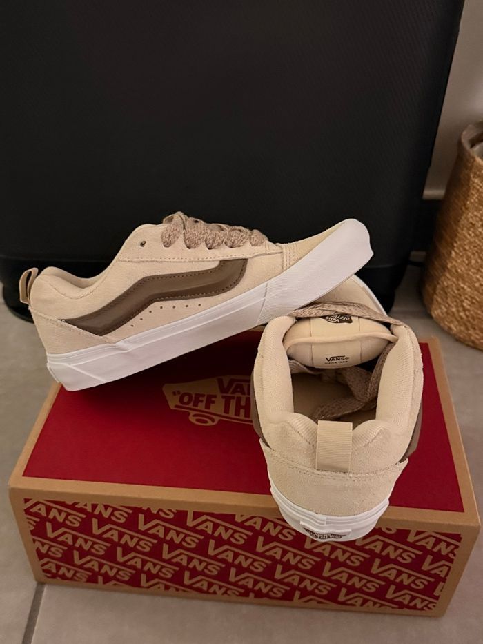 Vans Knu Skool - Fat Lace crème brule/ beige - photo numéro 3