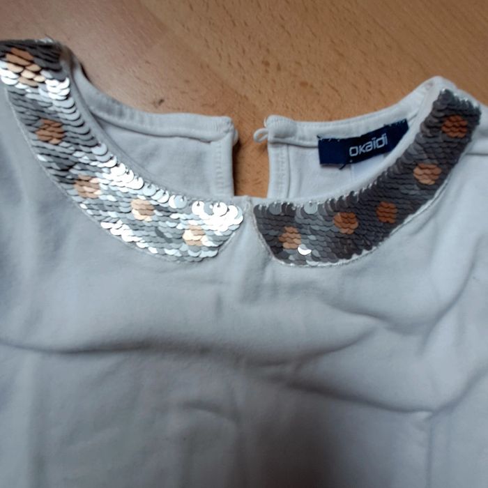 Tee-shirt manches longues col sequins réversibles 5ans #okaidi - photo numéro 2