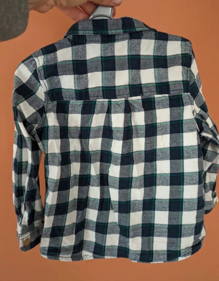 Chemise à carreaux manches longues - photo numéro 3