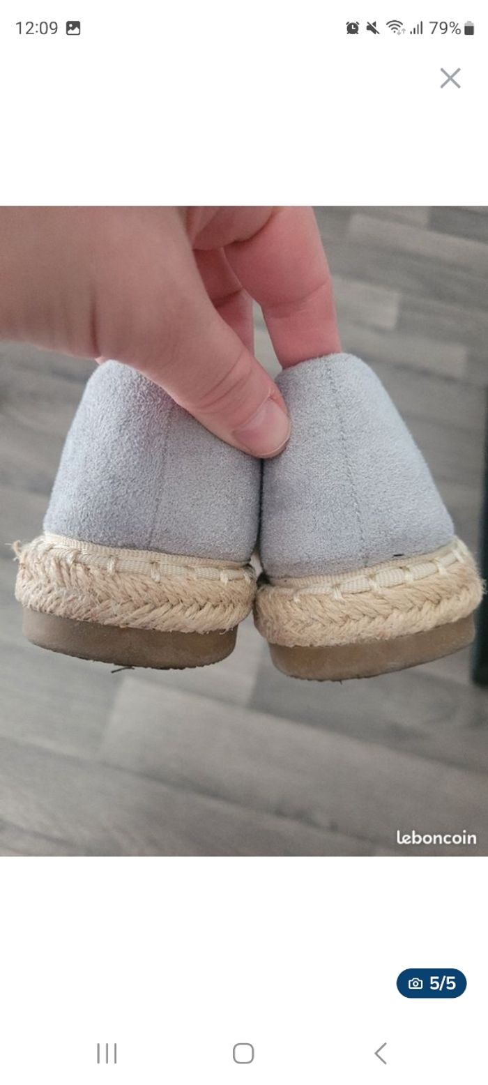Paires d'espadrilles à sequins grise Kiabi-Pointure 38 - photo numéro 5