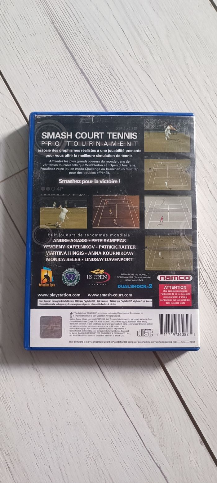 🎮 Jeu PlayStation 2 / PS2 Smash court tennis pro tournament 🎮 - photo numéro 2