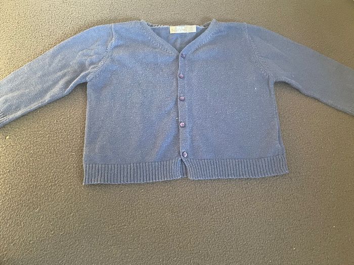 Gilet garçon bleu bout’chou 12 mois - photo numéro 3
