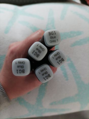 Lot de 5 feutres Twinmarkers BG1 neufs