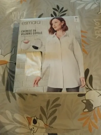 Chemise en velours côtelé