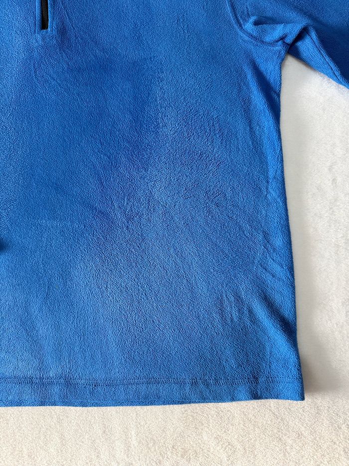 Polaire The North Face Homme taille L – couleur bleu quart zip avec col Haut en très bon état - photo numéro 4