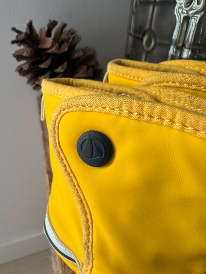 🌸Bottes pluie bébé Petit bateau jaune marin - photo numéro 5