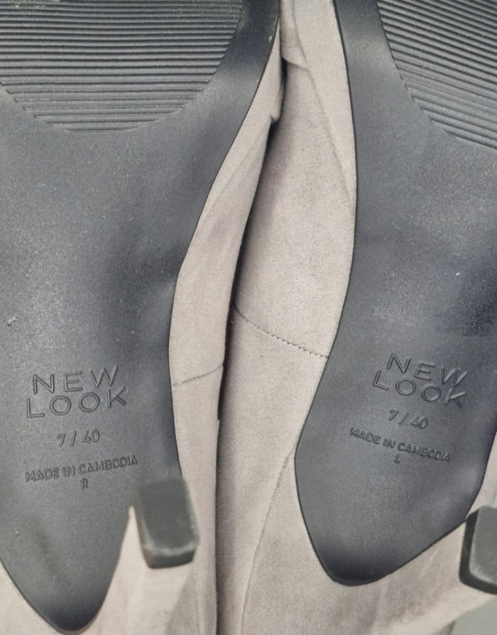 Escarpins talon plateforme gris newlook - photo numéro 7