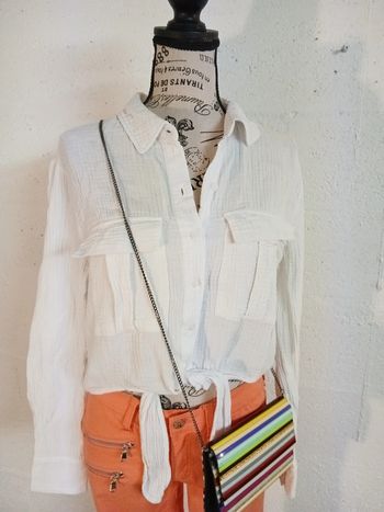 Chemise blanche bon état S FB Sister