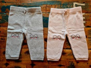 Lot de 2 leggings d hiver pour bebe fille