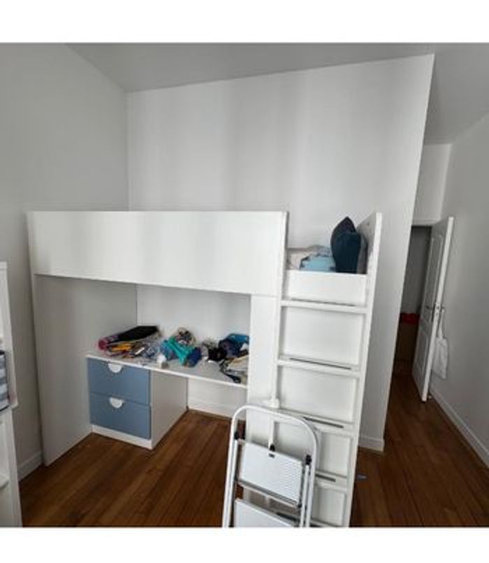 Lit mezzanine superposé avec armoire et bureau intégrés IKEA - photo numéro 2