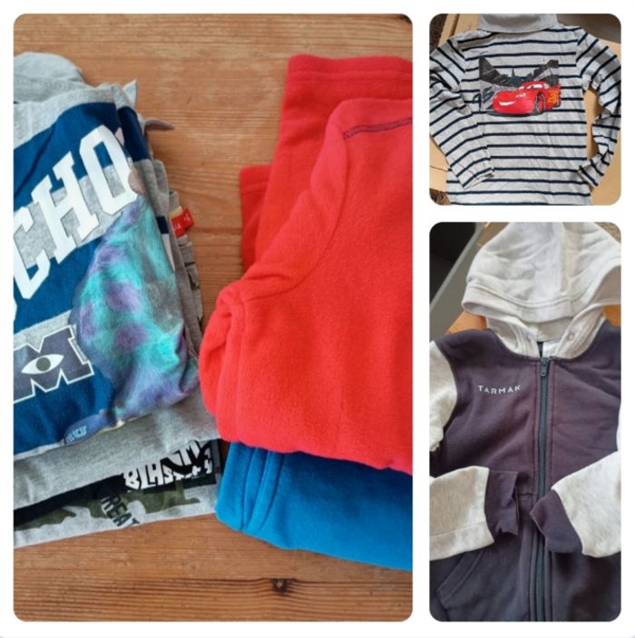 Lot 8 vêtements chauds garçons 8 ans