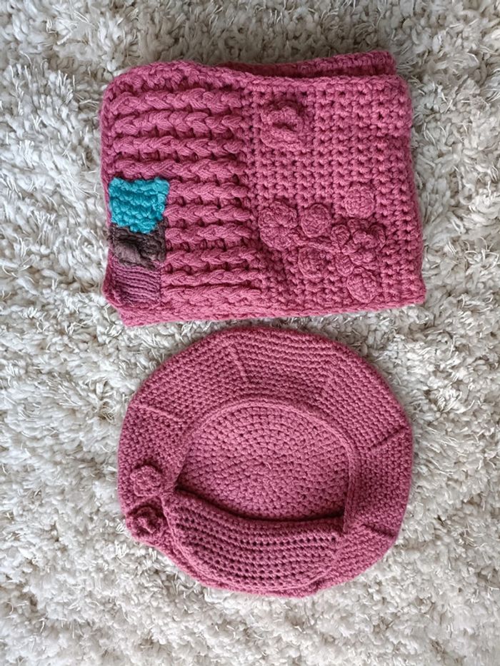 Ensemble écharpe et casquette pour enfant en TU - photo numéro 2