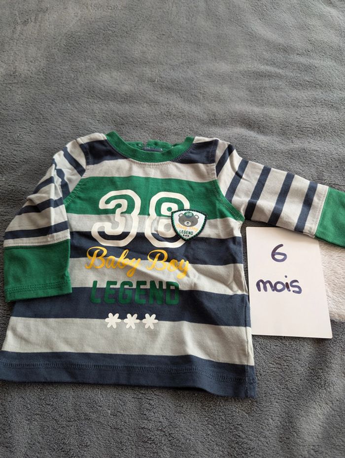 T-shirt manches longues - 6 mois
