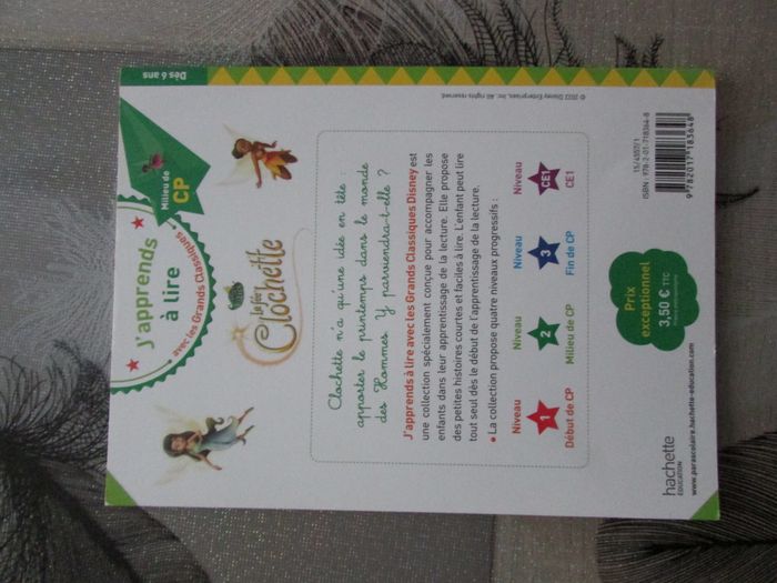 Livre J'apprends à lire avec les Grands Classiques Disney La Fée Clochette niveau milieu de CP - photo numéro 3