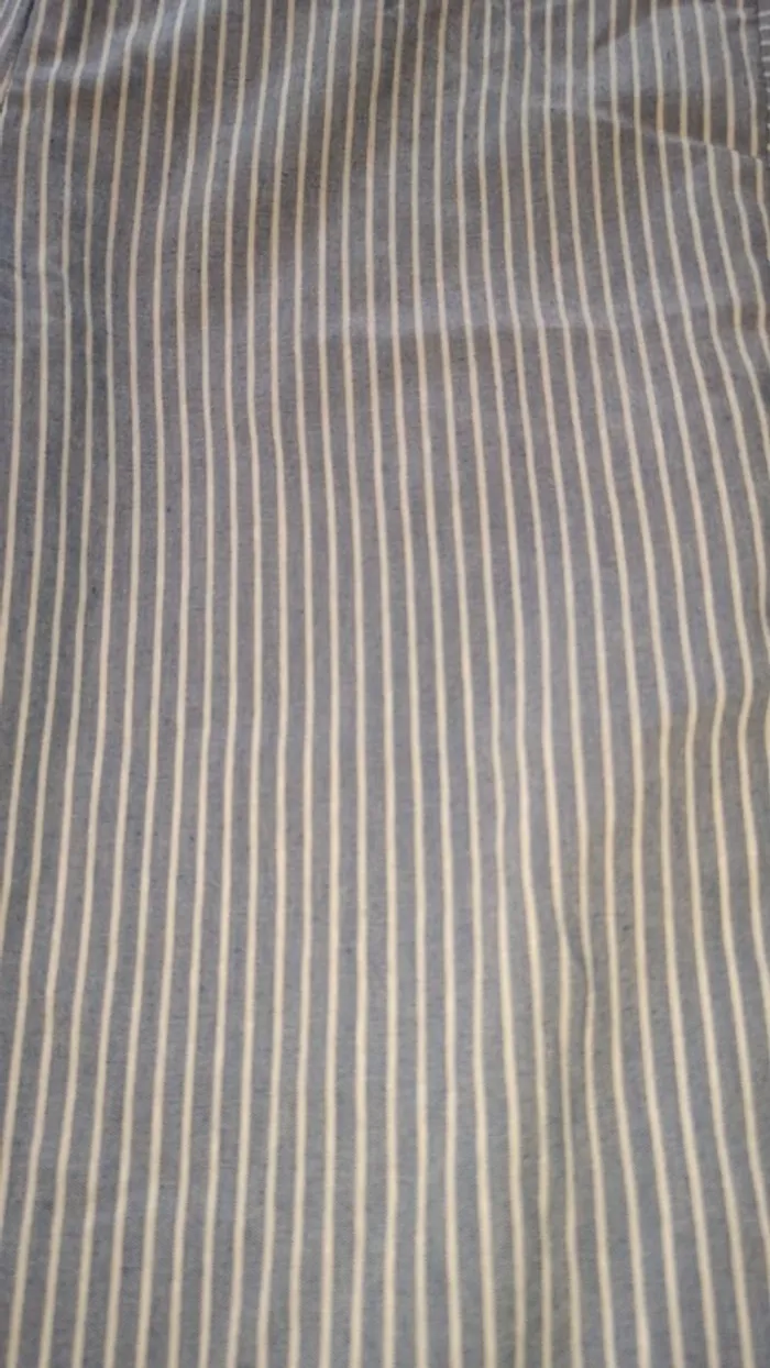 Pantalon evaser rayer avec bouton - photo numéro 2