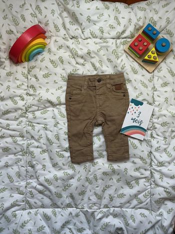 jean beige taille réglable gémo 3 mois