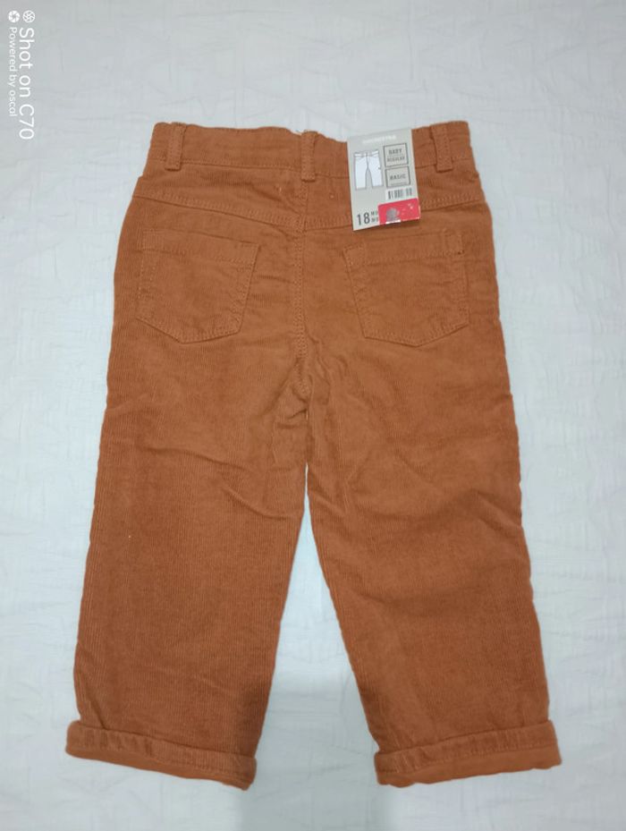 Orchestra pantalon velours ras marron 18 mois - photo numéro 2