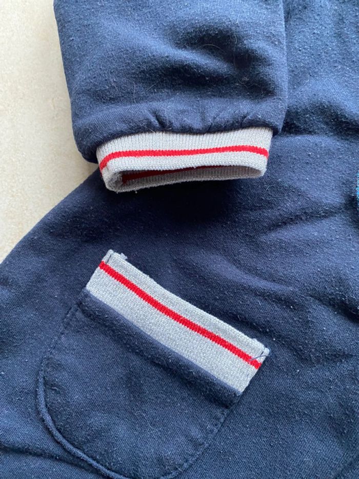 Robe Sweat bleu marine Lulu Castagnette 18 mois - photo numéro 6