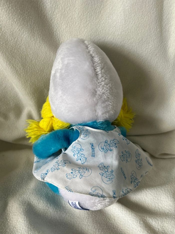 Peluche Schtroumpfette vintage – Étiquette Peyo 1981 - photo numéro 3