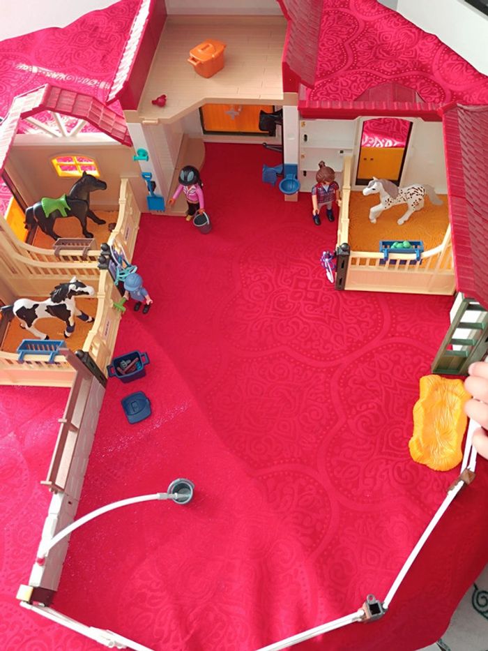 Belle Écurie-Playmobil-3 Box+cloture