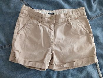 short beige fille 8 ans 