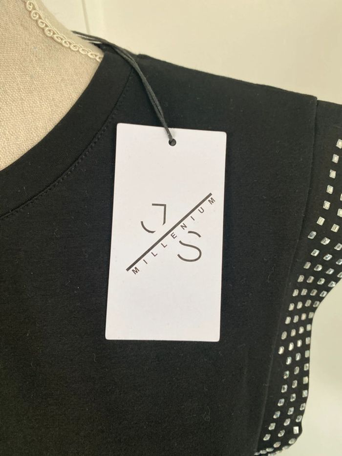 T shirt noir strass taille L - photo numéro 3