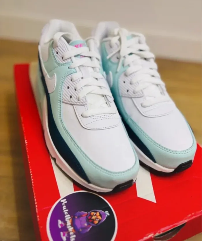 Nike Air Max 90 LTR Mint Jade Ice White Taille 39 - photo numéro 3