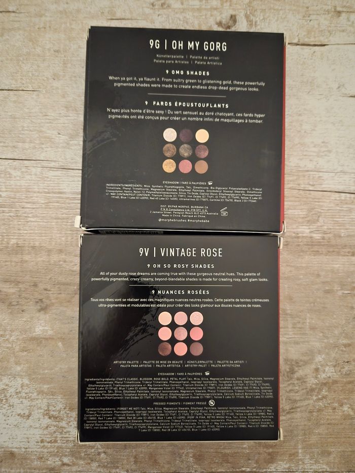 Lot mini palettes 9V+ 9G - photo numéro 5