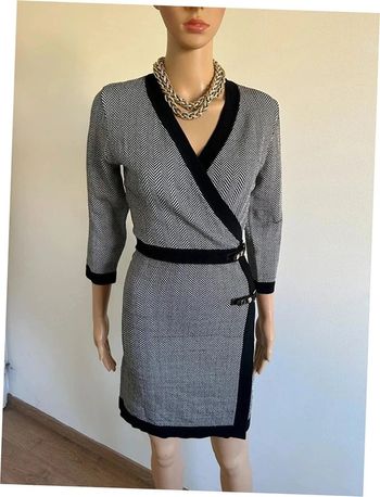 Robe noire et beige dorée Morgan taille M bon état
