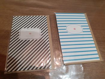 Lot de 2 cartes imprimées en France