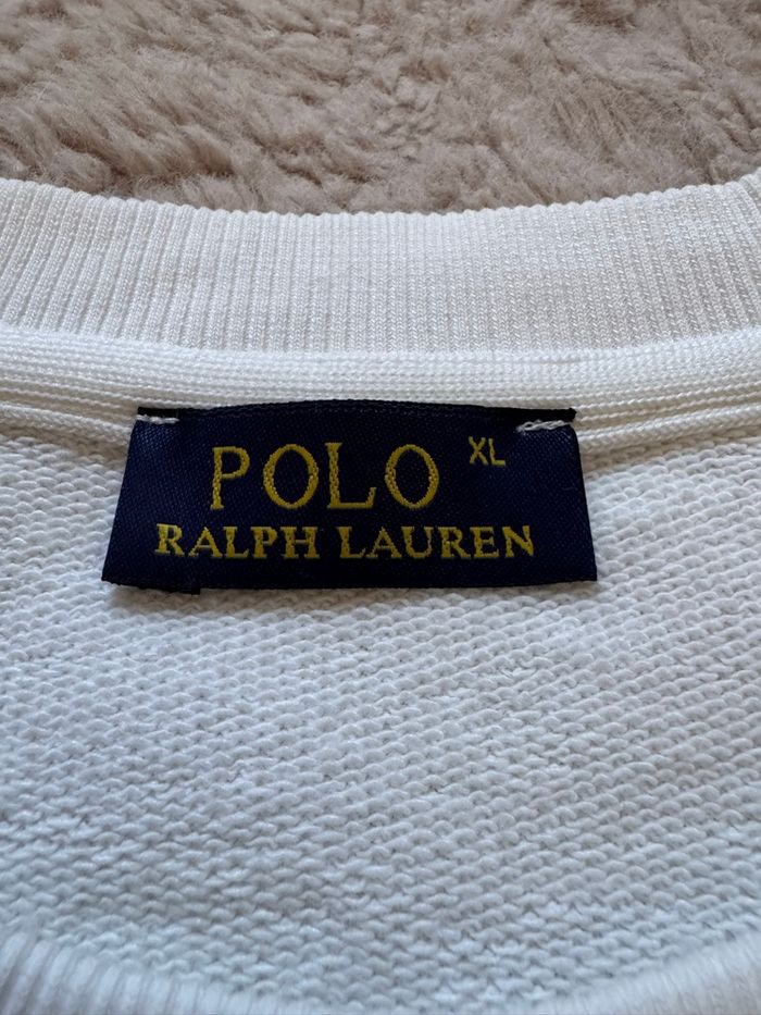 Pull Ralph Lauren ours blanc logo brode - photo numéro 6