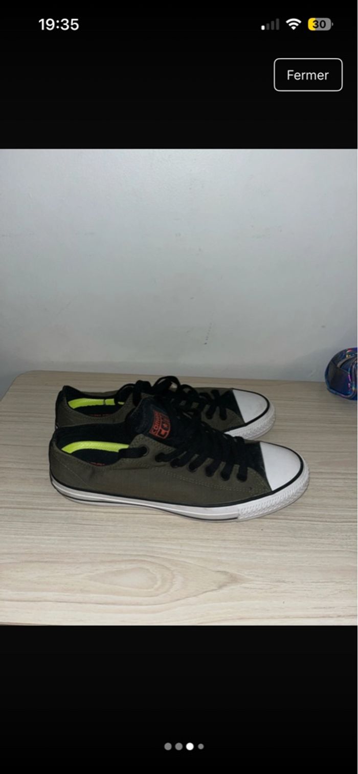 Chaussures converse verte