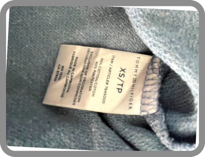 Pull / haut de nuit Tommy Hilfiger – Femme – Taille XS – Bleu – Bon état - photo numéro 6