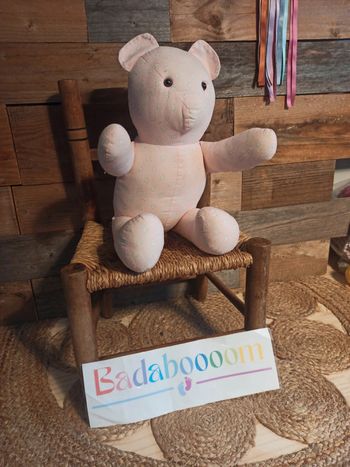 peluche ours tissu fait main tbe