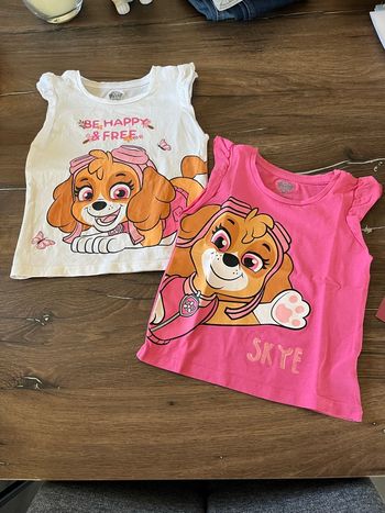 Lot 2 t-shirts Stella Pat Patrouille 