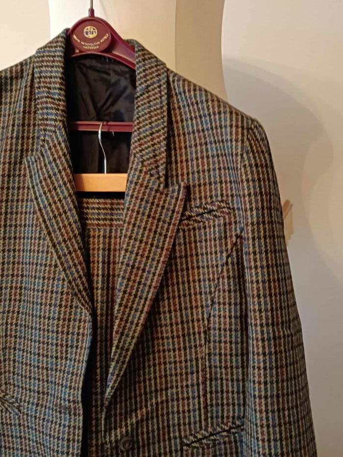 Ensemble tailleur et jupe tweed vintage taille 38 - photo numéro 3