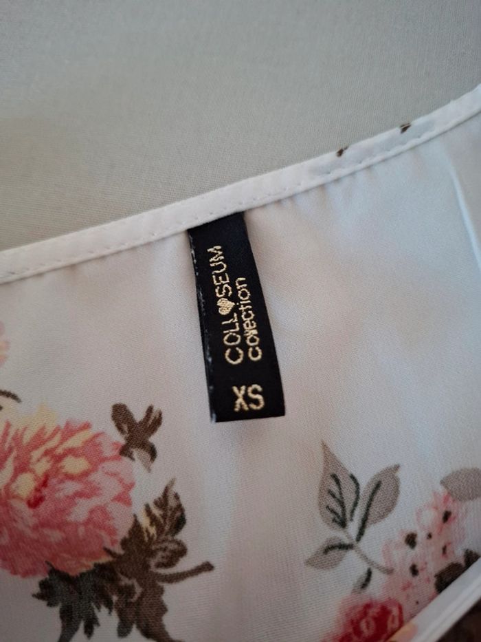 Robe blanche Fleurie fluide Colloseum taille S 36 - photo numéro 11