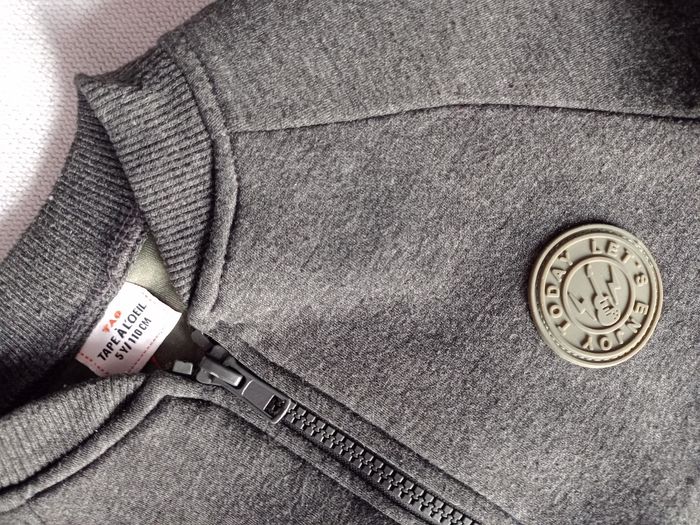 Gilet zippé gris garçon 5 ans Tao - photo numéro 3