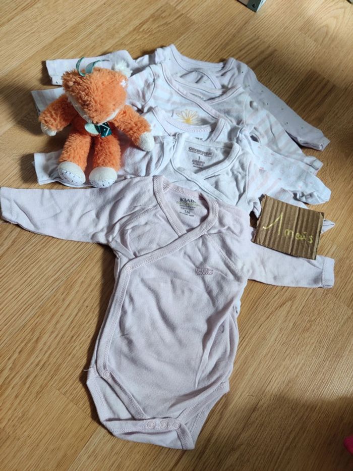 Lot de 5 bodies 1 mois