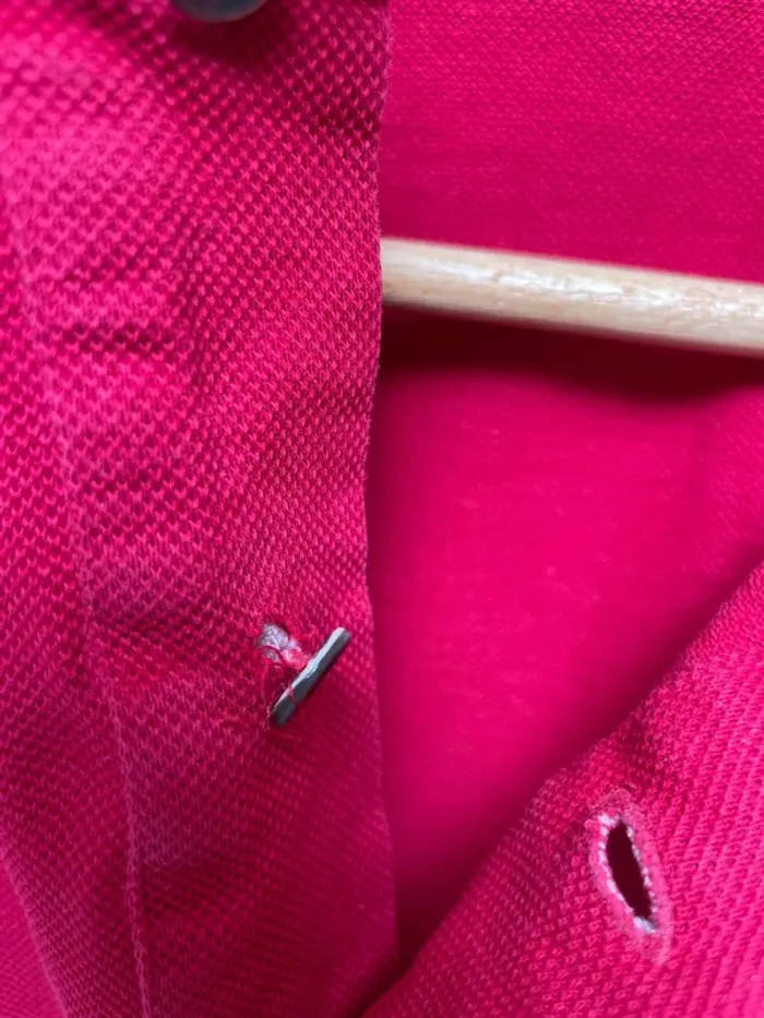 Polo framboise Lacoste vintage manches courtes taille 5 homme Made in France 🇫🇷 - photo numéro 9