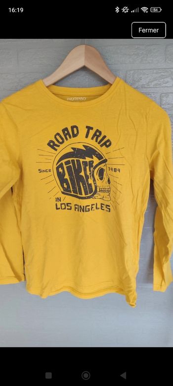 Tee shirt manches longues t 14 ans 