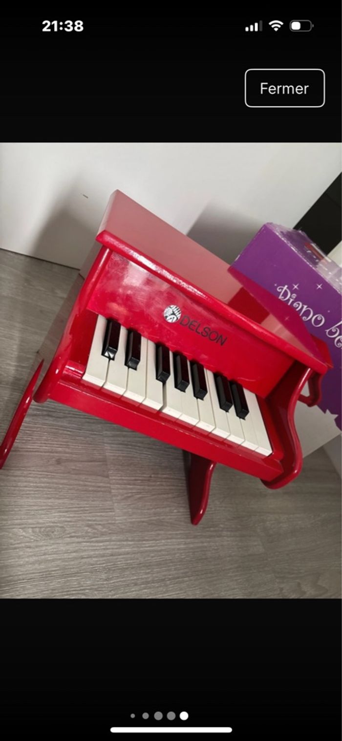 Piano Bébé Delson rouge - photo numéro 8
