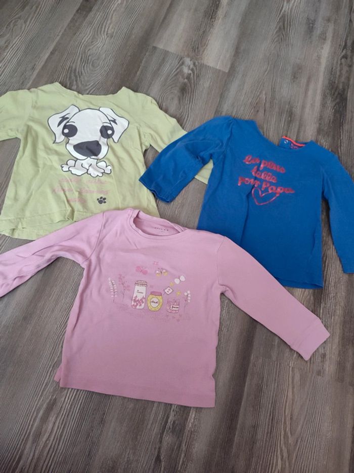 Lot de 3 t-shirts 2 ans fille