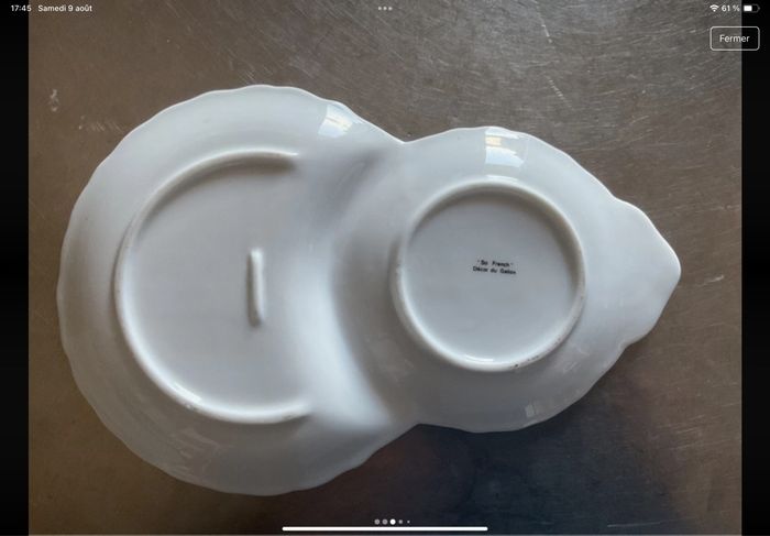 Sous tasse porcelaine So French décor du Galion - photo numéro 3