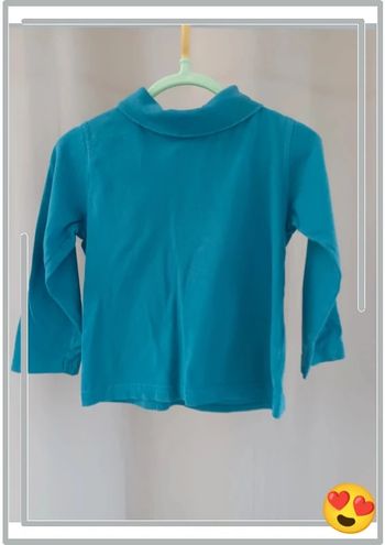 Sous pull col roulé bleu 3 ans